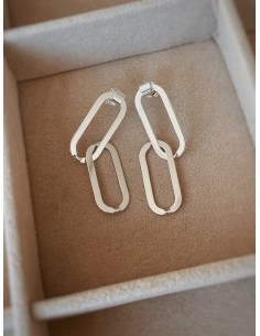 Rectangular Big Chain Earrings 2
