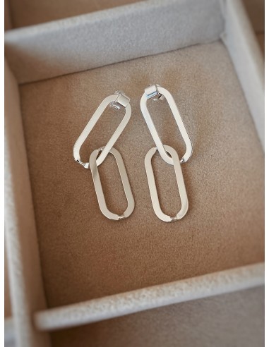 Orecchini Catena Rettangolare Big