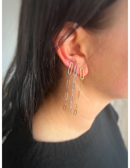 Little Rectangular Chian Earrings