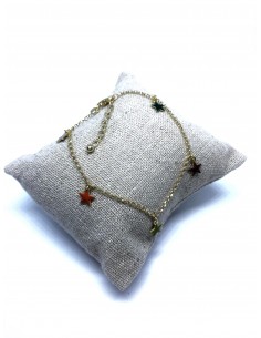 Bracciale a Catenina con Stelle Pendenti Smaltate 2