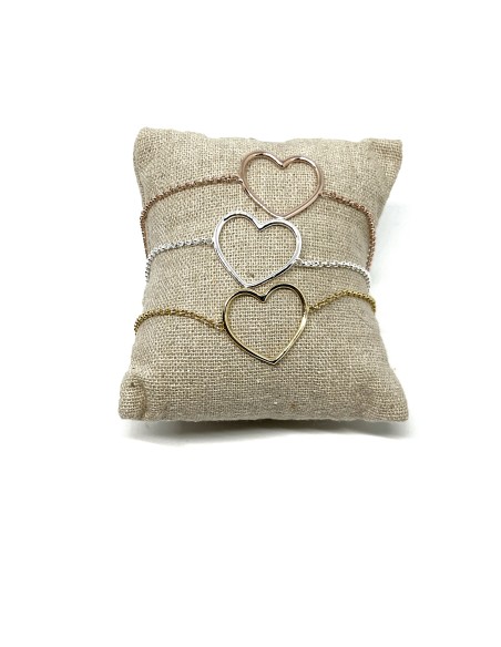 Large Wire Heart Bracelet
