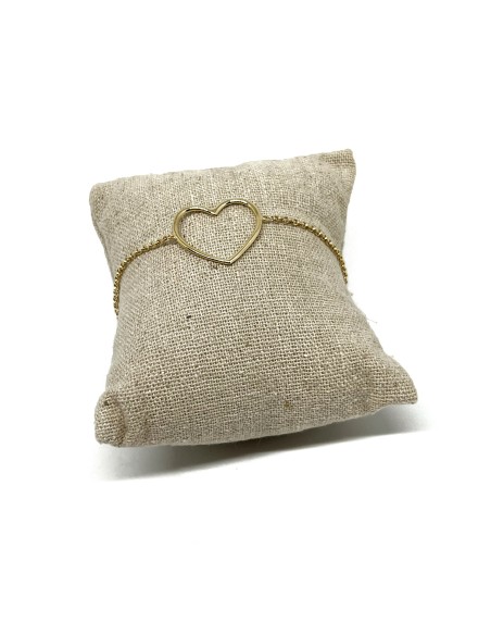 Large Wire Heart Bracelet