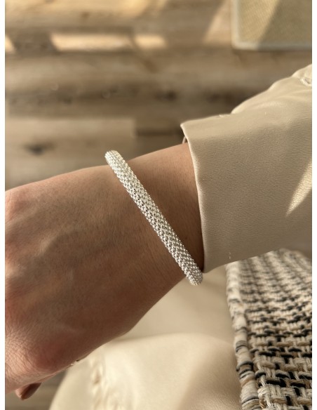 Bracciale Tubolare con Maglia Elastica