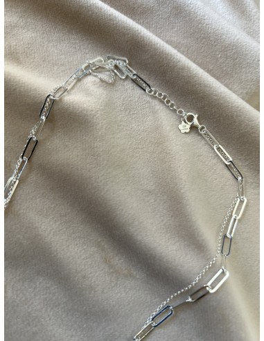 Collana Due Fili Maglia Rettangolare