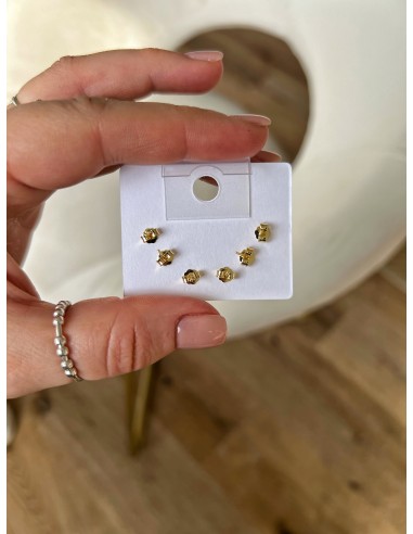 Set of Stud Earrings Hearts