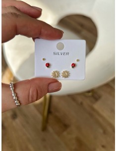 Set di Orecchini Coccinella