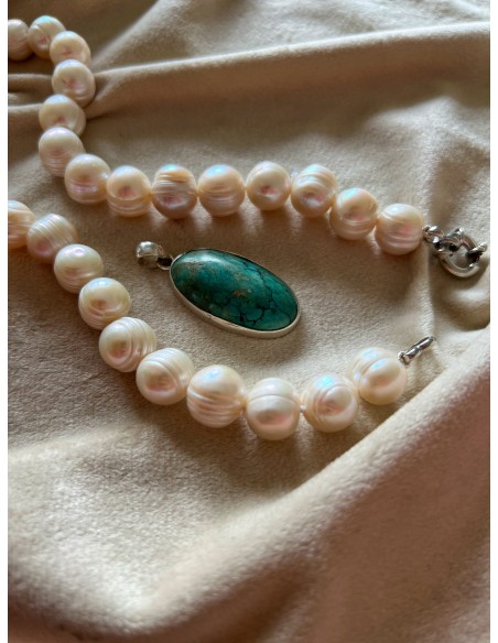 Turquoise Medallion 3.5 cm x 2 cm