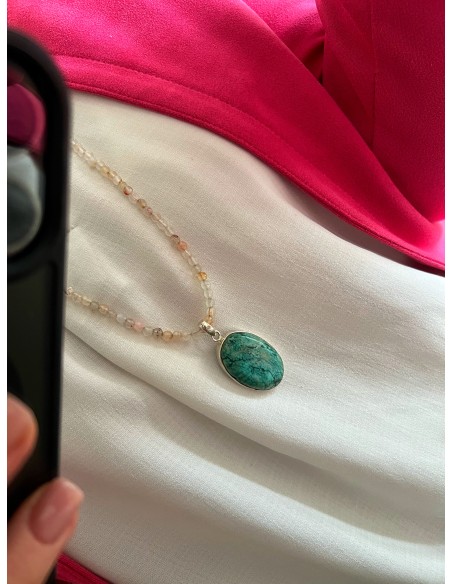 Turquoise Medallion 3.6 cm x 2.3 cm