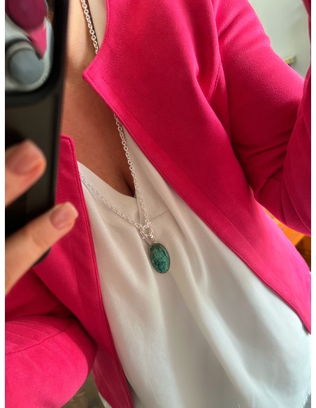 Medaglione Turchese 3.5 cm x 2 cm