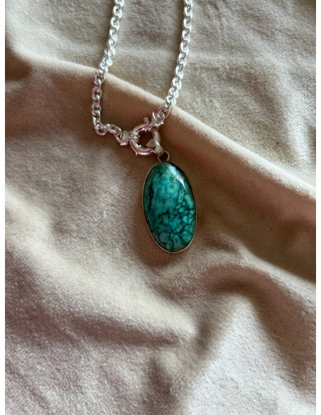 Turquoise Medallion 3.5 cm x 2 cm