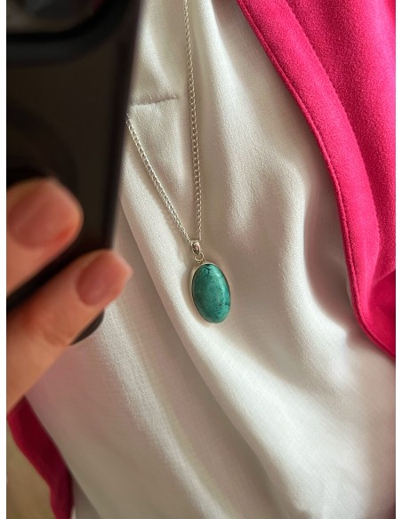 Turquoise Medallion 3.5 cm x 1.9 cm