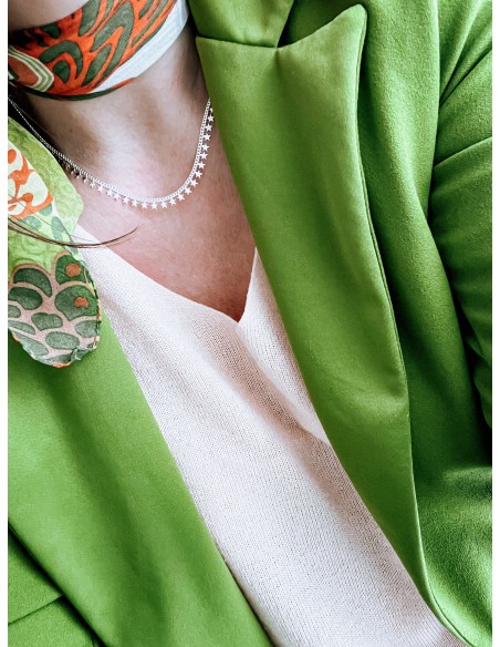 Small Groumette Necklace with Pendant Stars