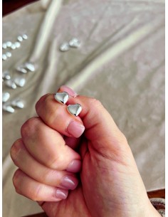 Earrings Domed Heart 2
