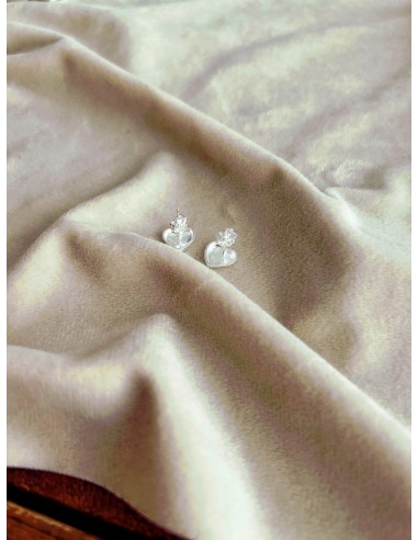 Earrings Domed Heart