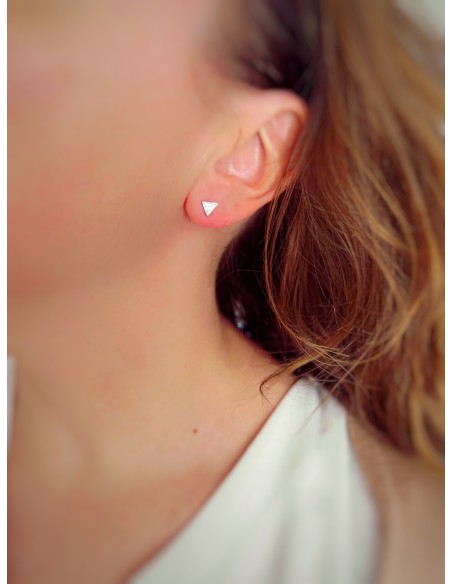 Zircon Trinagle Earring