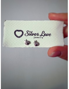 Zircon Ladybug Lobe Earrings
