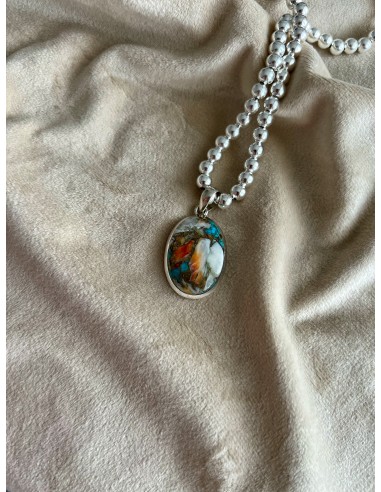 Medallion Oval Turquoise Copper Blue...