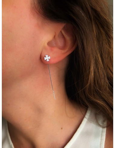 Single Earring Ear Thread Cloverleaf