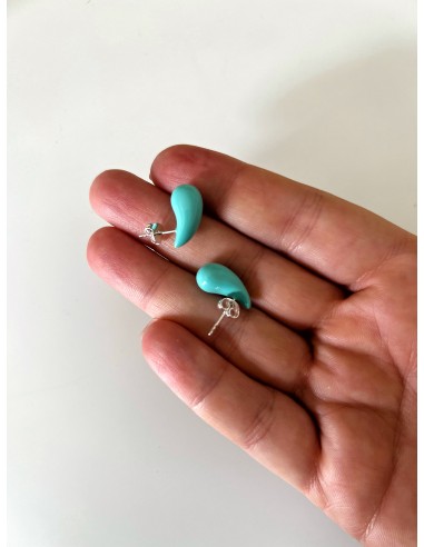 Orecchini a Goccia Turchesi Smaltati