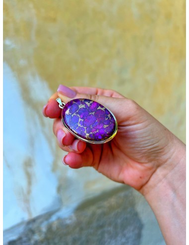 Medallion Oval Turquoise Copper Purple