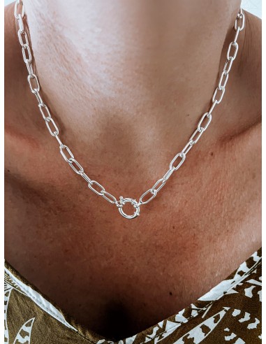 Medium Rectangular Mesh Necklace