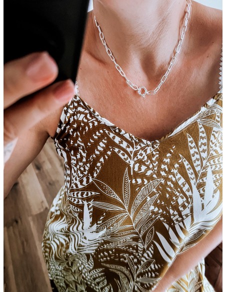 Collana Maglia Rettangolare Piccola