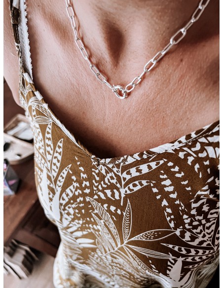 Collana Maglia Rettangolare Piccola