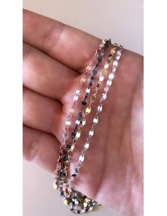 Collana Corta Strangolino con Maglia Sfaccettata 2