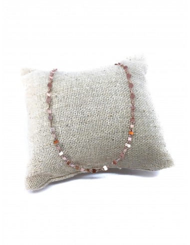 Collana Corta Strangolino con Maglia Sfaccettata