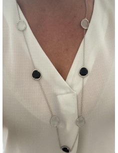 Collana Lunga con Pietre e...