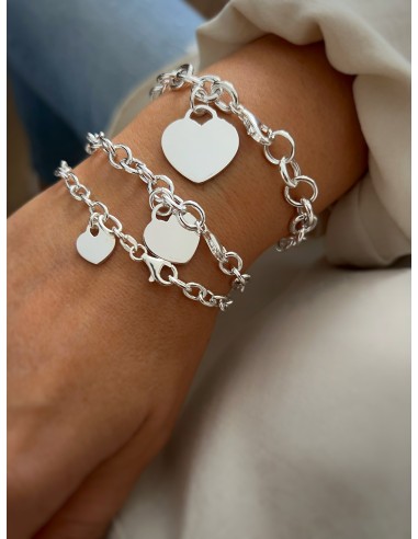 Chain bracelet with heart