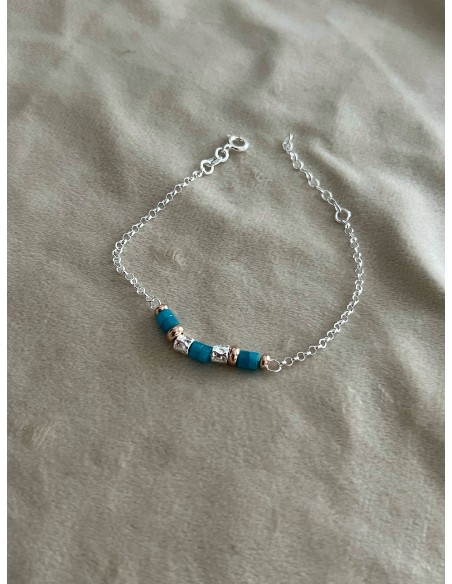 Bracciale Pepite e Rondelle Colorate