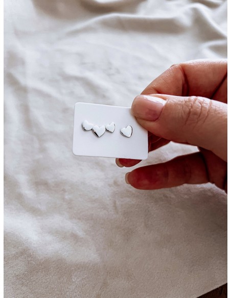 Multi-heart Lobe Earrings