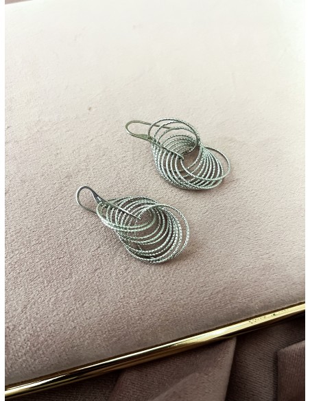 Diamantati earrings with intersected circles