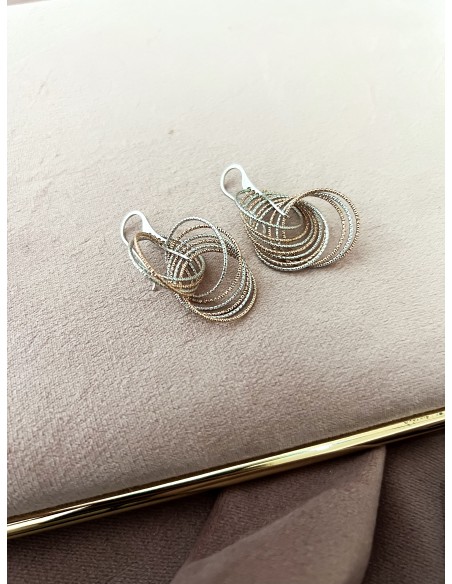 Diamantati earrings with intersected circles