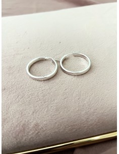 Flat Cane Hoop Earrings 2