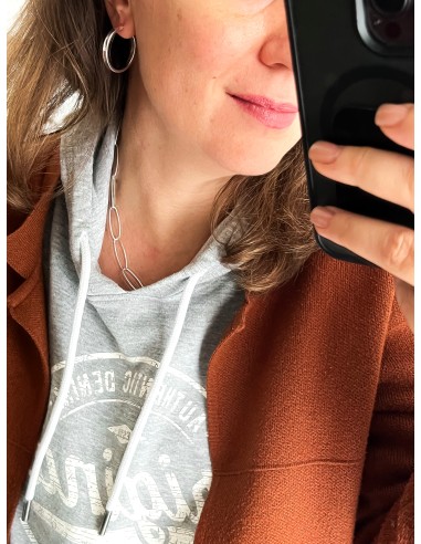 Flat Cane Hoop Earrings