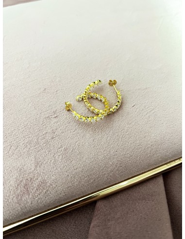 Tennis Circle Earrings Heart Cut...