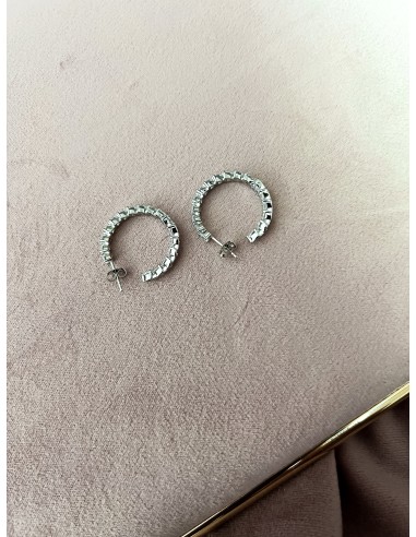 Tennis Circle Earrings Heart Cut...