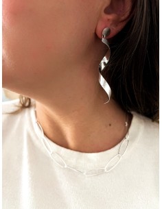 Earrings Spiral Engraved 2