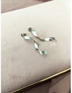 Earrings Spiral Engraved