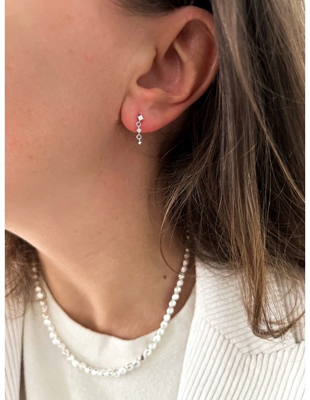 Orecchini Mini Zirconi Pendenti