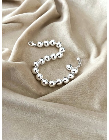 Bracelet 9 mm Balls and Mini Heart