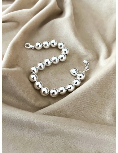 Bracelet 9 mm Balls and Mini Heart