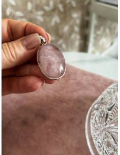 Oval Rose Quartz Medallion... 2