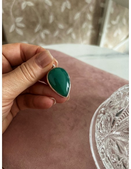 Aventurina Reverse Drop Medallion