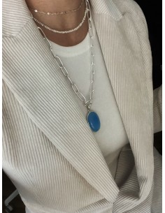 Oval Chalcedony medallion... 2