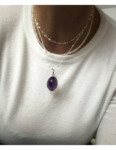 Oval Amethyst Medallion 2.6... 2