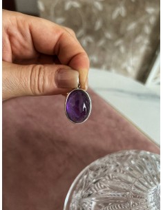 Oval Amethyst Medallion 2.6...