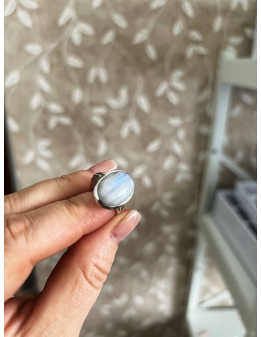 Moon stone ring size 16